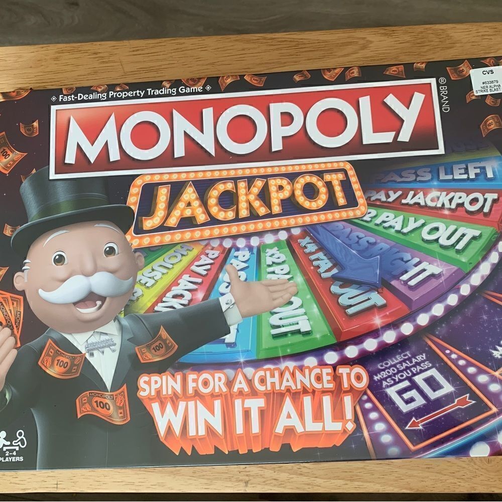 Monopoly Jackpot spin for a chance to win it!
